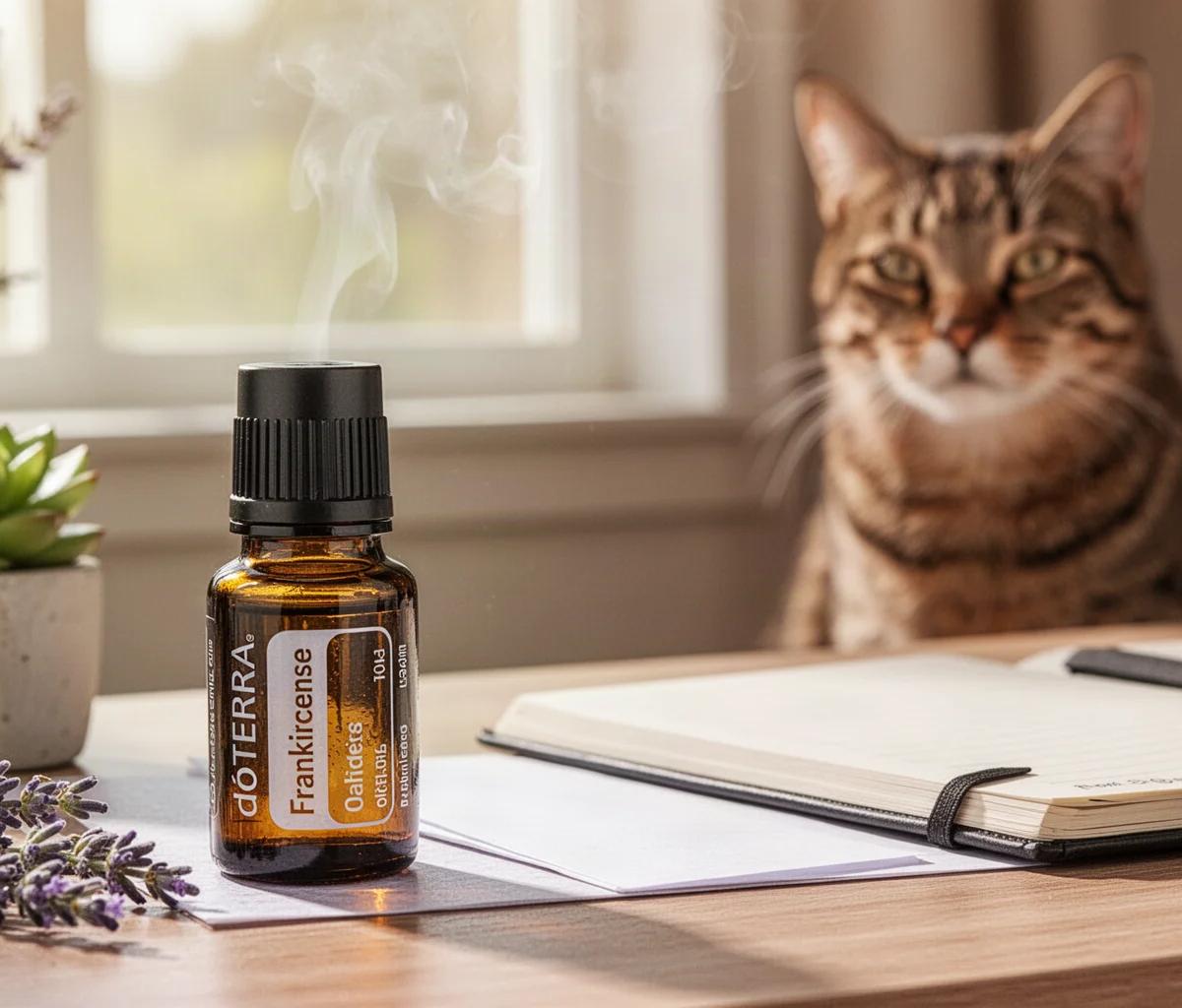 Huiles essentielles pour calmer un chat stressé