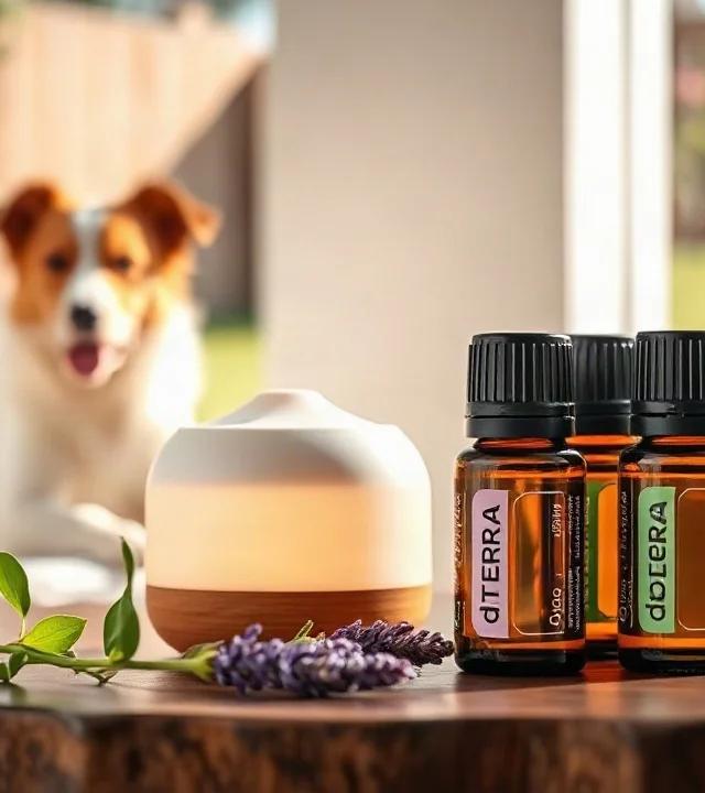 Difundir aceites cerca de perros con seguridad
