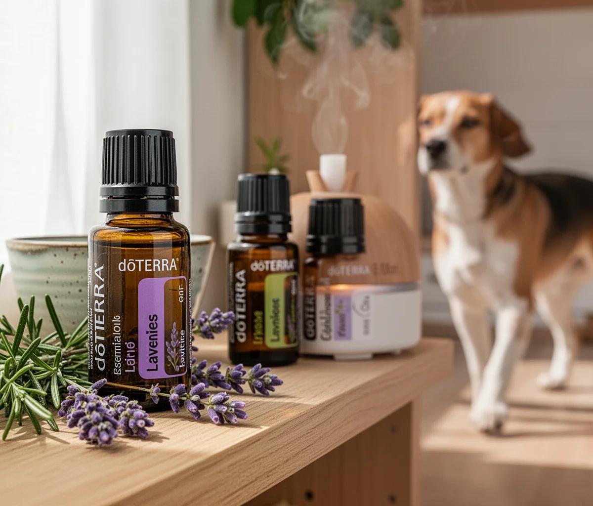 Huiles essentielles pour chien anxieux et serein