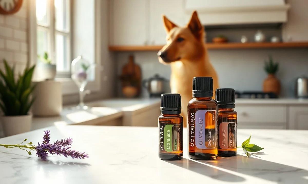 Difusor doTERRA seguro con perro y gato