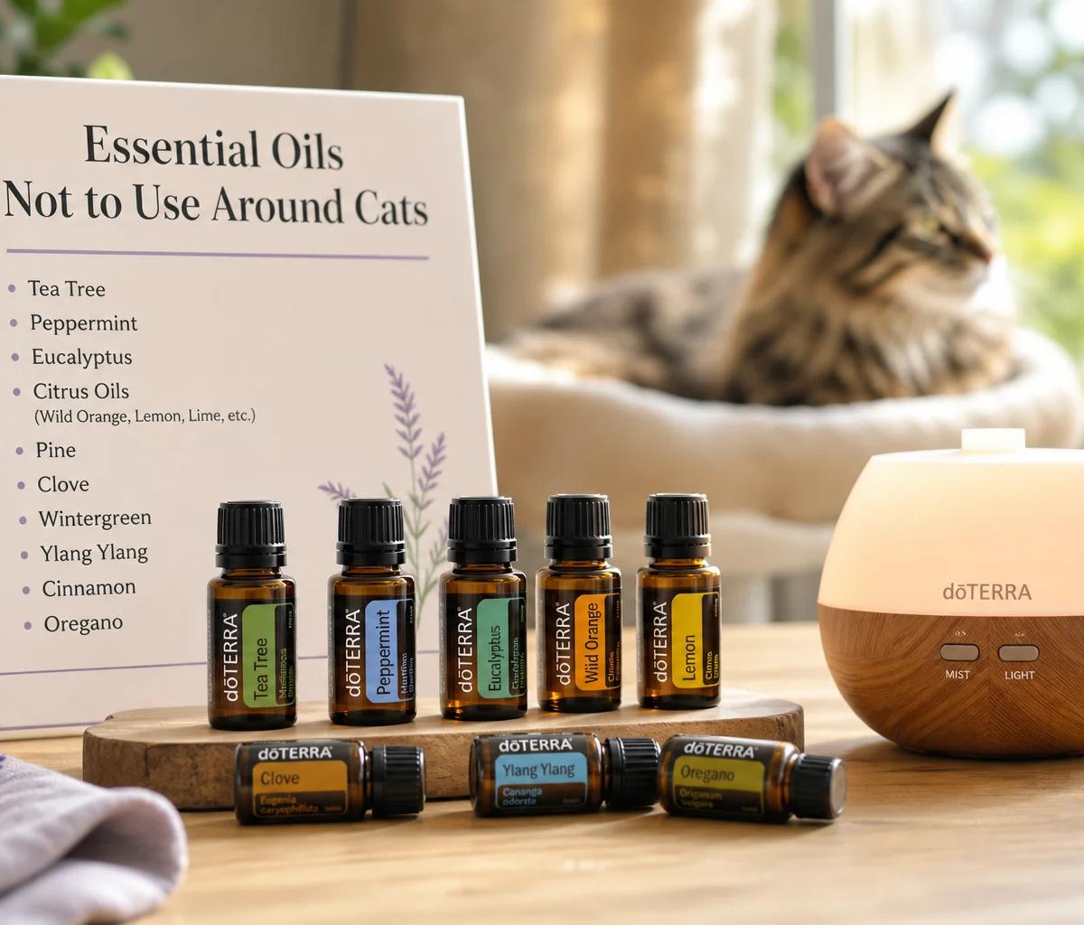 Aceites Esenciales Peligrosos para Gatos en Casa