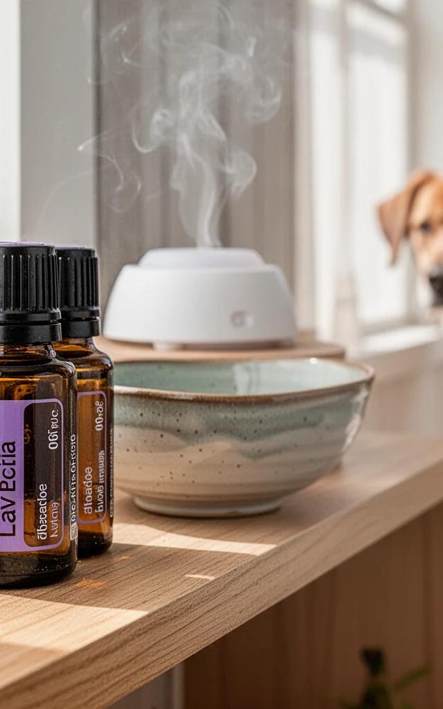 Sichere ätherische Öle für Hunde beim Vernebeln